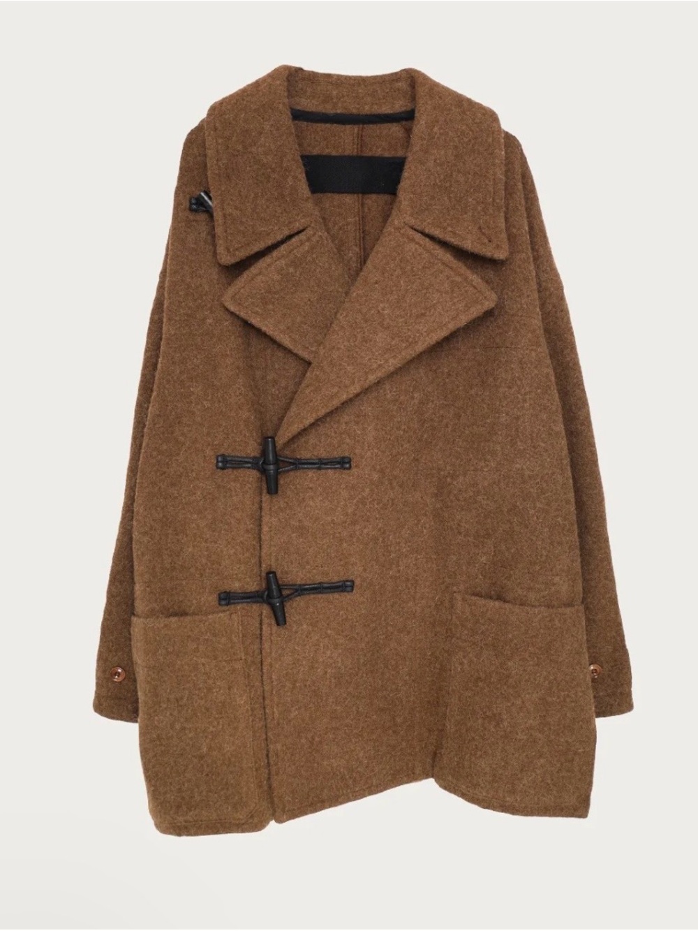 Brown Wool Alpaca Blend Coat